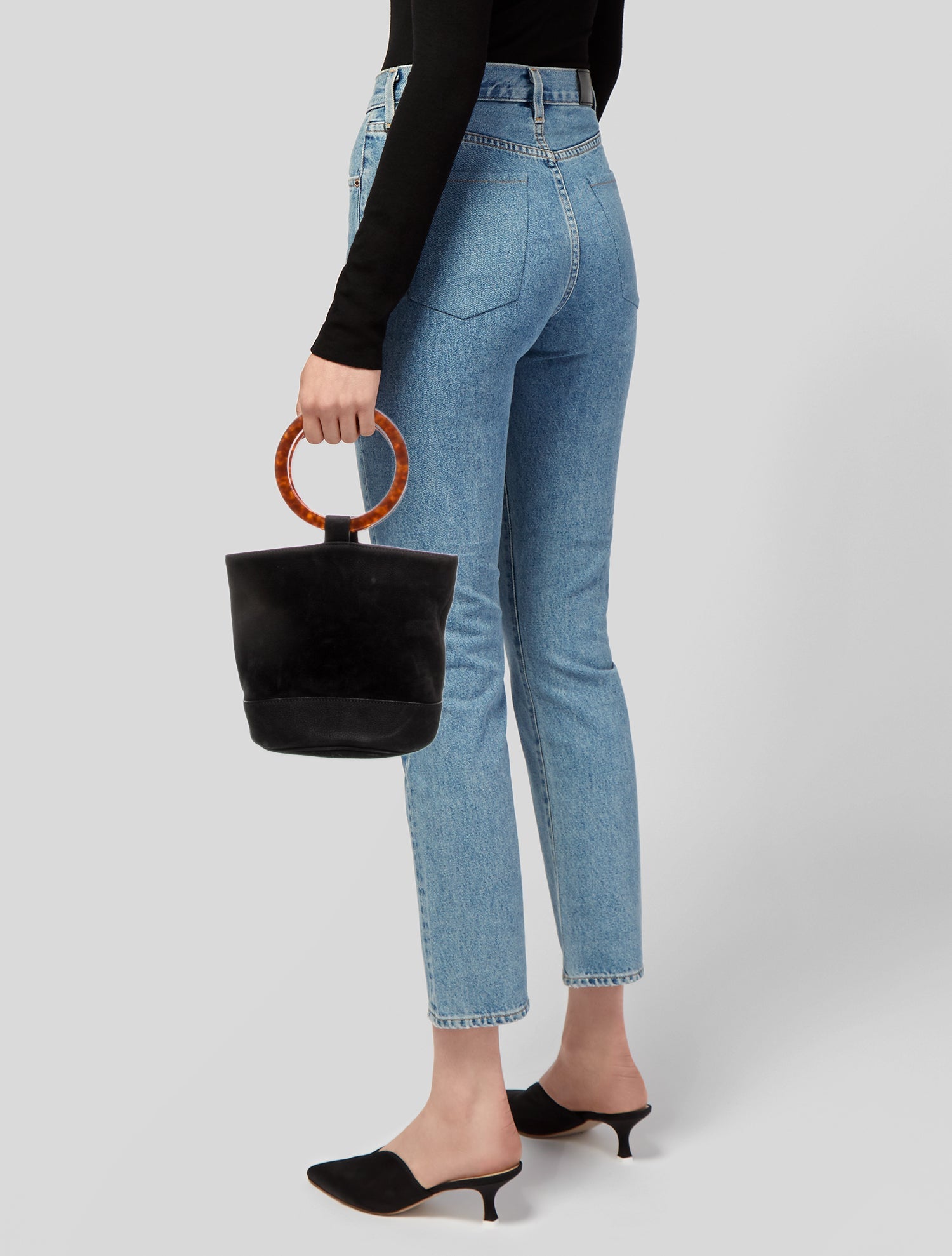 Simon Miller Suede Top Handle Bag